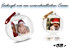 Weihnachtskugel mit Foto. Fotokugel. Ein tolles Weihnachtsgeschenk. Kugel mit Fot, personalisierte Christbaumkugel